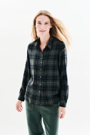 geruit blouse antraciet
