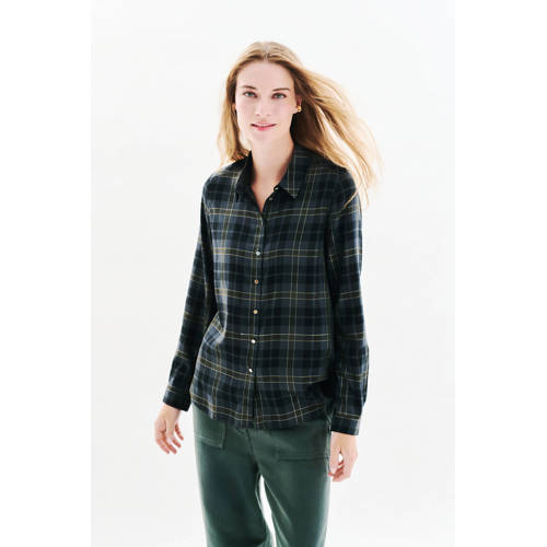 Caroll geruit blouse antraciet afbeelding