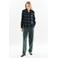 Caroll geruit blouse antraciet