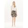 Caroll kokerrok met panterprint multi