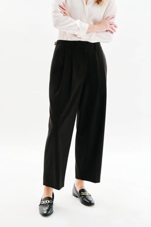 baggy regular waist broek zwart