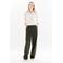 Caroll regular waist broek donkerbruin