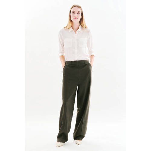Caroll regular waist broek donkerbruin afbeelding