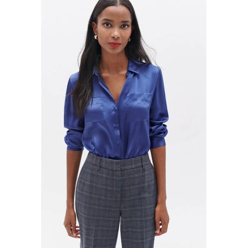 Caroll zijden blouse blauw afbeelding