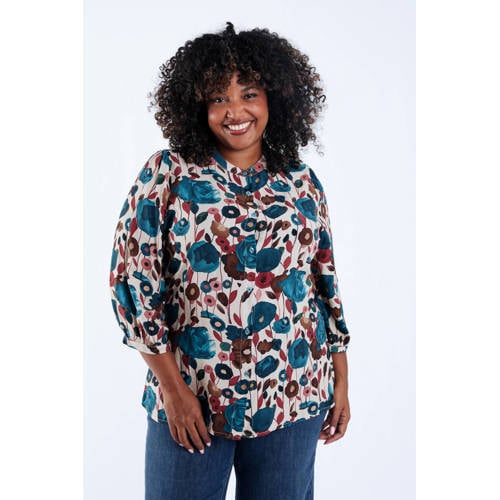 Paprika gebloemde blouse multi afbeelding