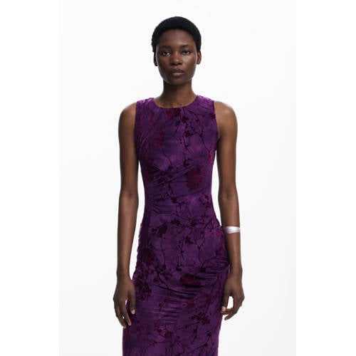 Desigual midi jurk paars afbeelding