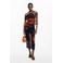 Desigual mesh off shoulder jurk zwart