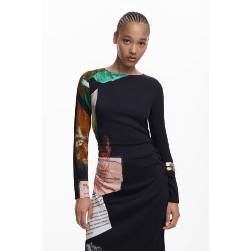 Desigual midi jurk zwart afbeelding