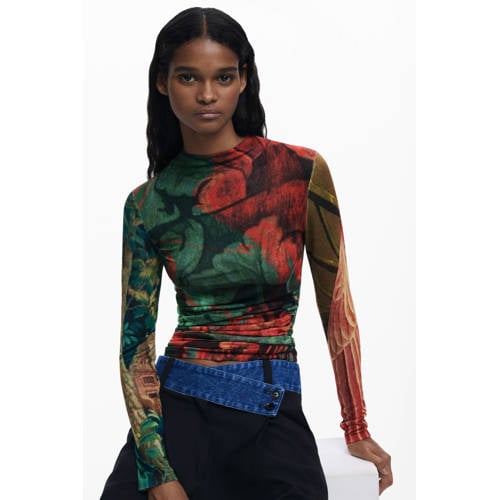Desigual gebloemde pullover multi afbeelding