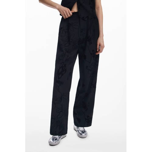 Desigual straight regular waist casual broek afbeelding