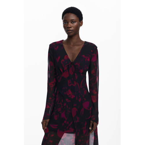 Desigual mesh A-lijn jurk rood afbeelding