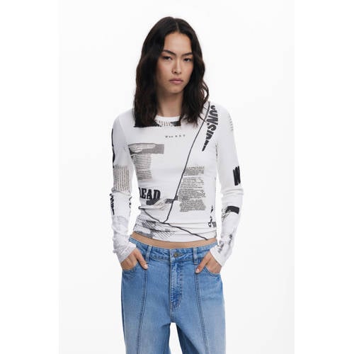 Desigual top wit afbeelding
