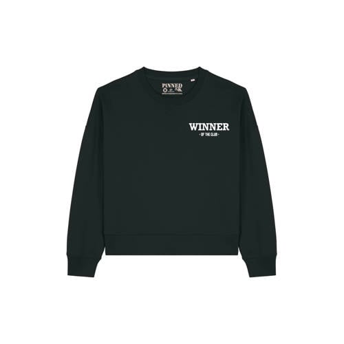 Pinned by K sweater met backprint zwart afbeelding