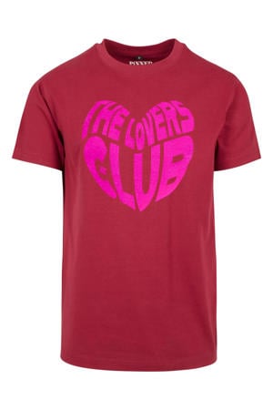 T-shirt donkerrood