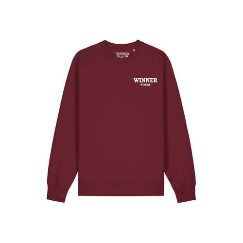 Pinned by K sweater donkerrood afbeelding