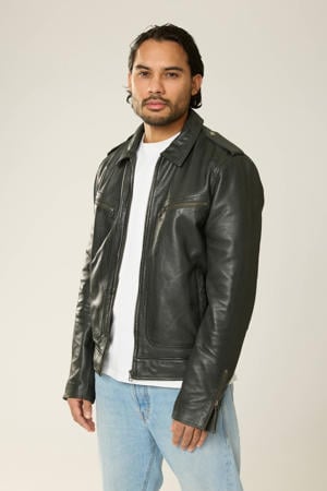 leren jas zwart