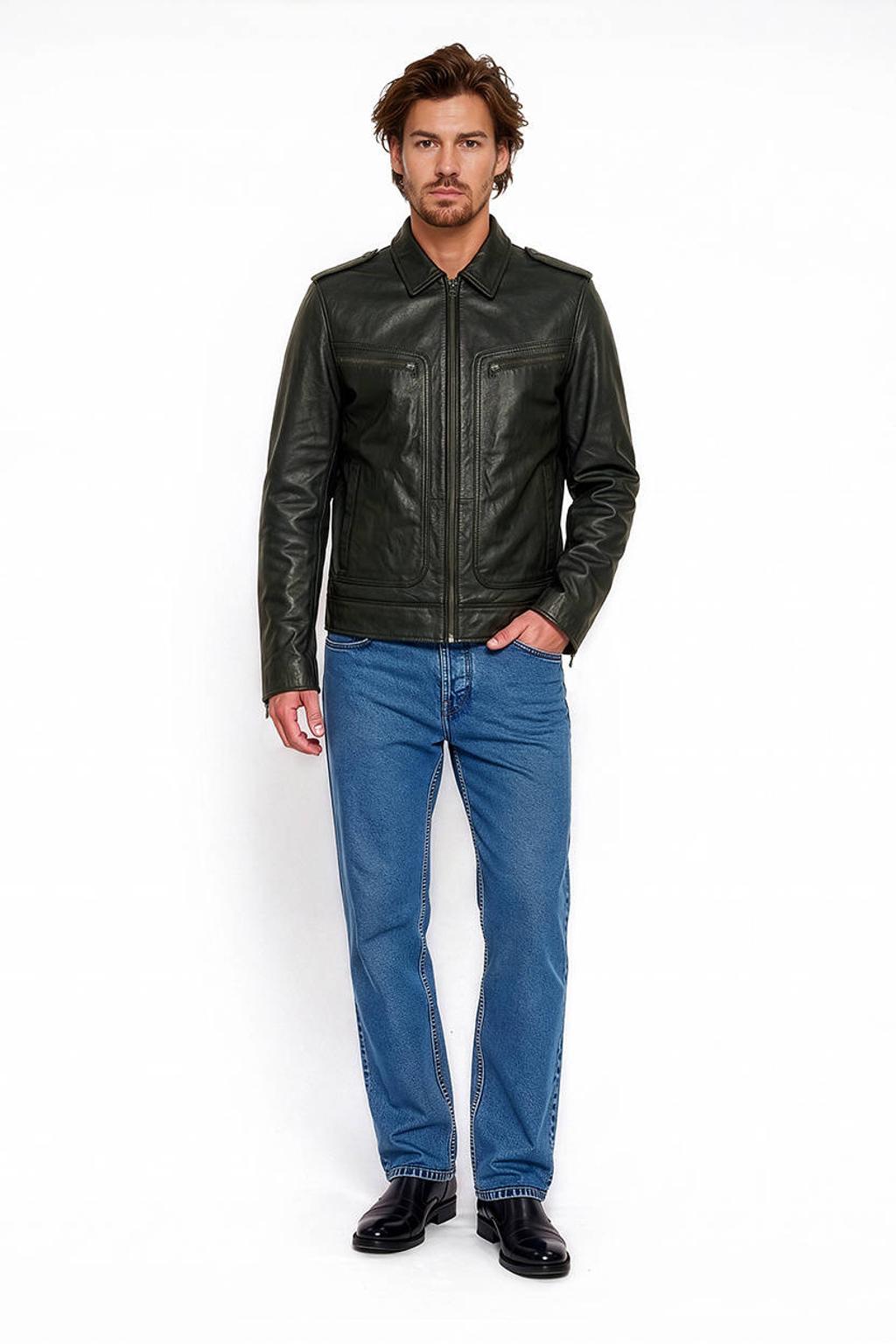 Goosecraft leren jas zwart