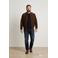 Goosecraft suede bomberjack donkerbruin