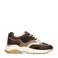 Manfield chunky leren sneakers bruin