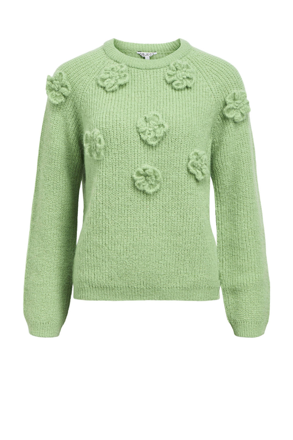 OBJECT trui groen gebreid