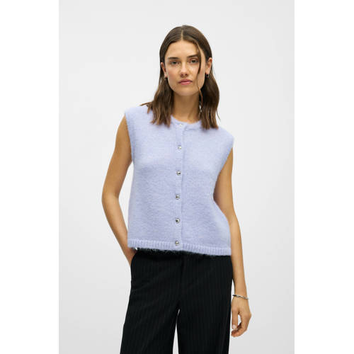OBJECT gilet lila gebreid afbeelding
