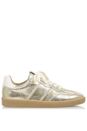 Poona leren sneakers goud