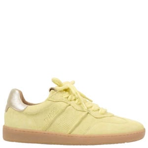 Poona suède sneakers lichtgeel