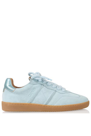 Poona suède sneakers lichtblauw