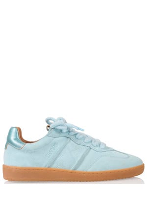 Poona suède sneakers lichtblauw