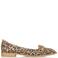 DWRS leren loafers met panterprint met siergesp beige/zwart