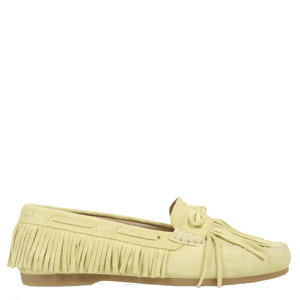 Parral suède leren mocassins lichtgeel