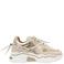 DWRS Jupiter chunky leren sneakers goud/beige