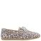 DWRS leren bootschoenen met panterprint beige/zwart
