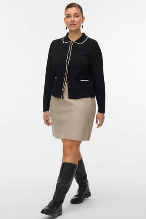 gebreid vest zwart
