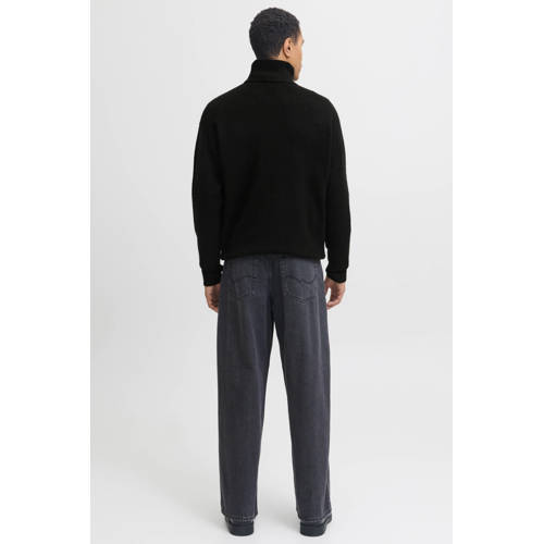 JACK & JONES ESSENTIALS gebreide trui met wol zwart afbeelding