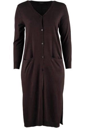 lang vest donkerbruin