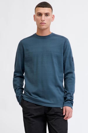 trui gebreid blauw