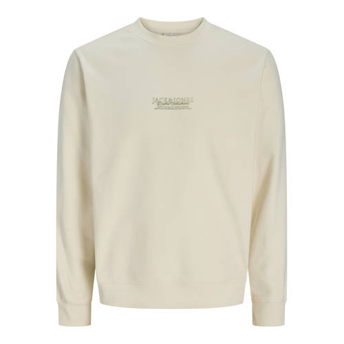 JACK & JONES ORIGINALS sweater met backprint ecru afbeelding