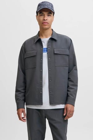 relaxed casual overhemd antraciet