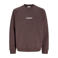 JACK & JONES ORIGINALS sweater met backprint roodbruin