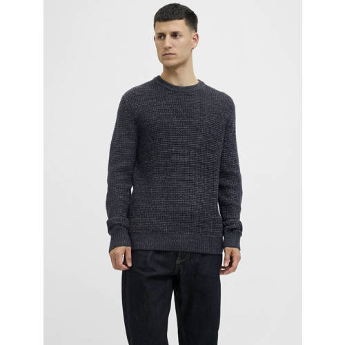 JACK & JONES trui gebreid donkerblauw afbeelding