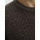 JACK & JONES trui grof gebreid donkerbruin
