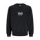 JACK & JONES ORIGINALS sweater met backprint zwart