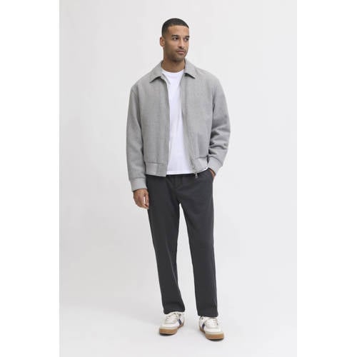 JACK & JONES PANTS STUDIO JPSTACE tapered casual broek donkerblauw afbeelding