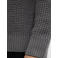 JACK & JONES trui grof gebreid grijs
