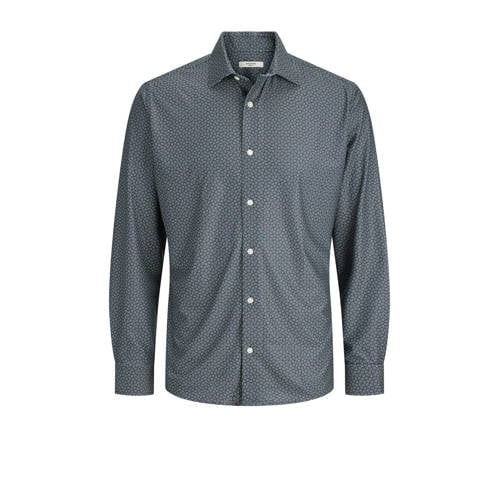 JACK & JONES PREMIUM super skinny casual overhemd donkerblauw afbeelding