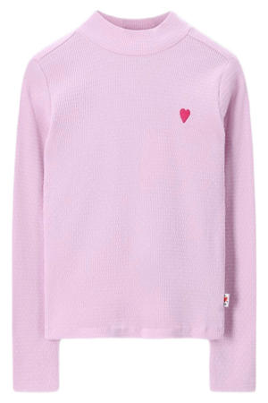 longsleeve roze rib gebreid