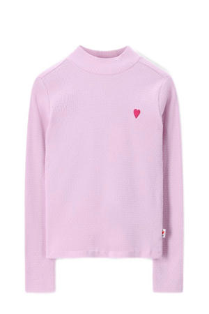 longsleeve roze rib gebreid