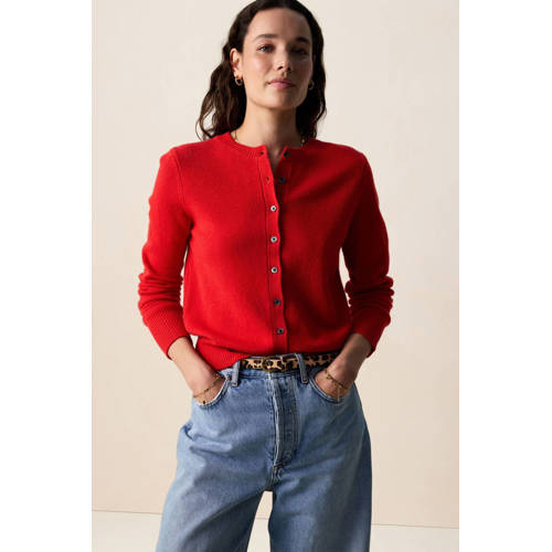 Sissy-Boy gebreid vest met wol rood afbeelding