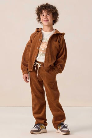 corduroy casual broek bruin